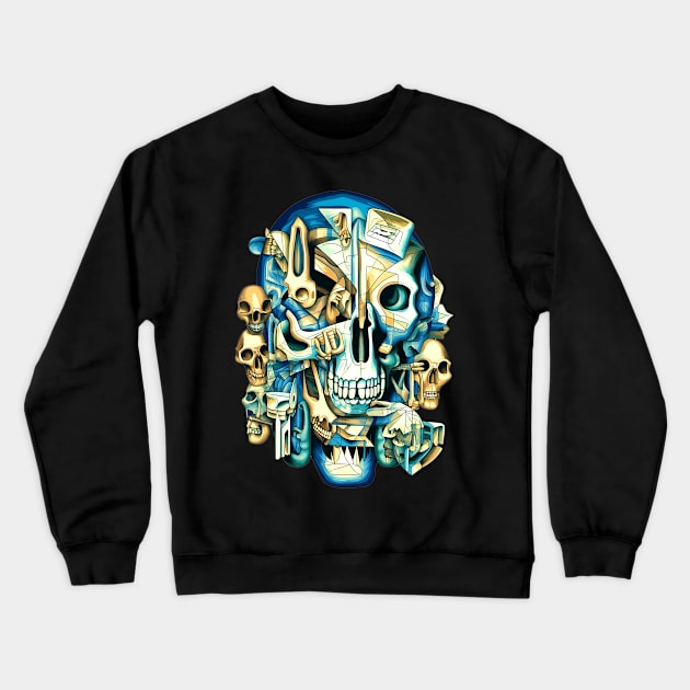 Cubism Reimagined Crewneck Sweatshirt by kingkongmatsing